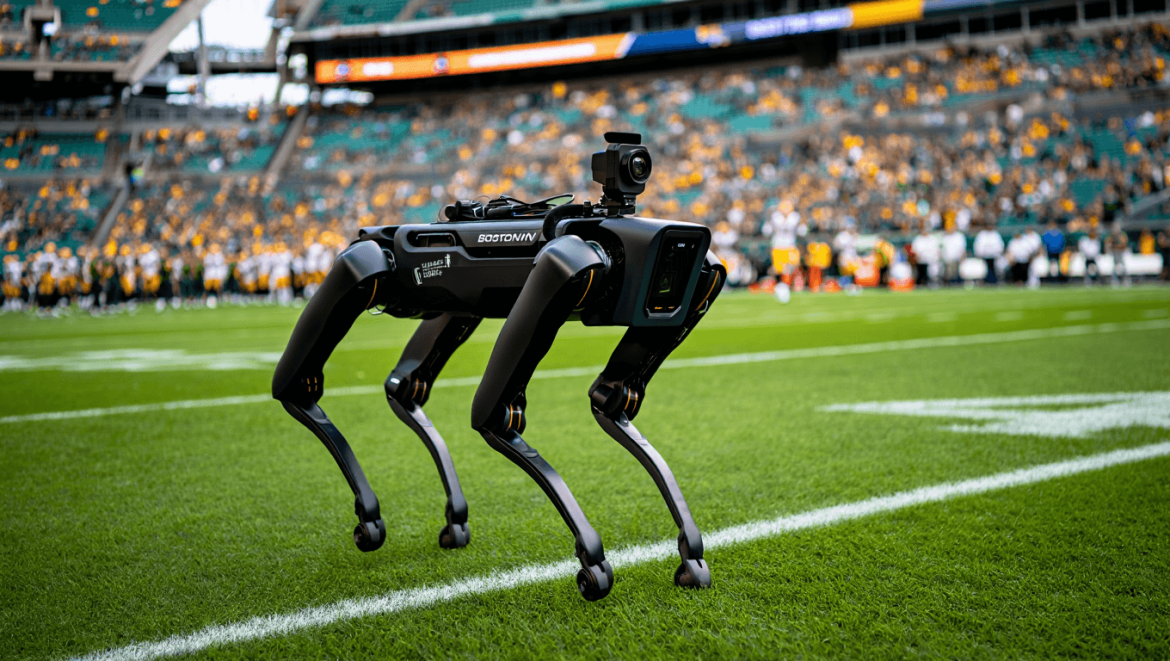 
        Méfiez-vous de son air mignon : le robot-chien du Mondial 2026 va patrouiller autour des stades pendant les matchs (c’est une véritable caméra de surveillance sur pattes)
    