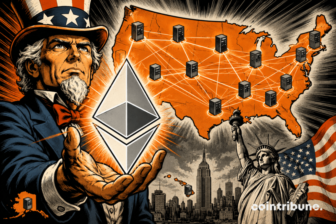 Un tiers des nœuds Ethereum se situent aux États-Unis