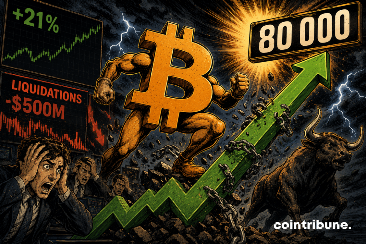 Bitcoin approche 80 000 dollars alors que la volatilité reste extrême