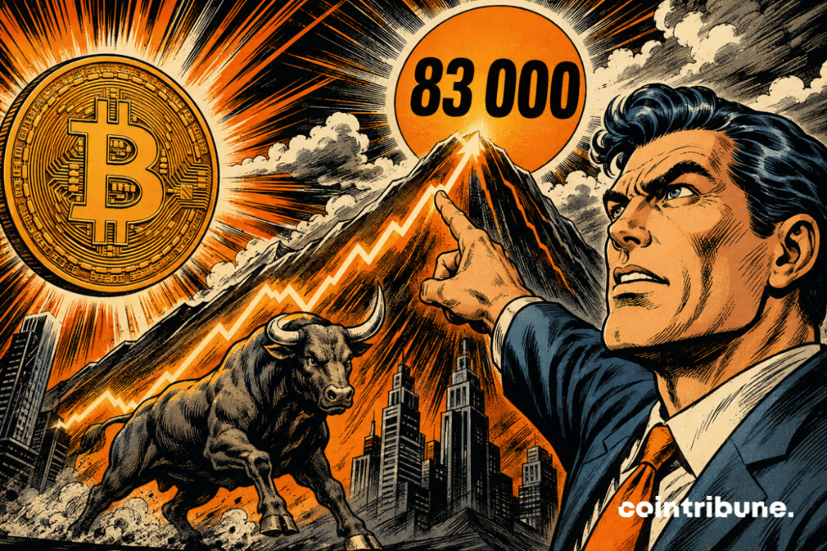Bitcoin : CryptoQuant fixe à 83 000 $ le seuil du marché haussier