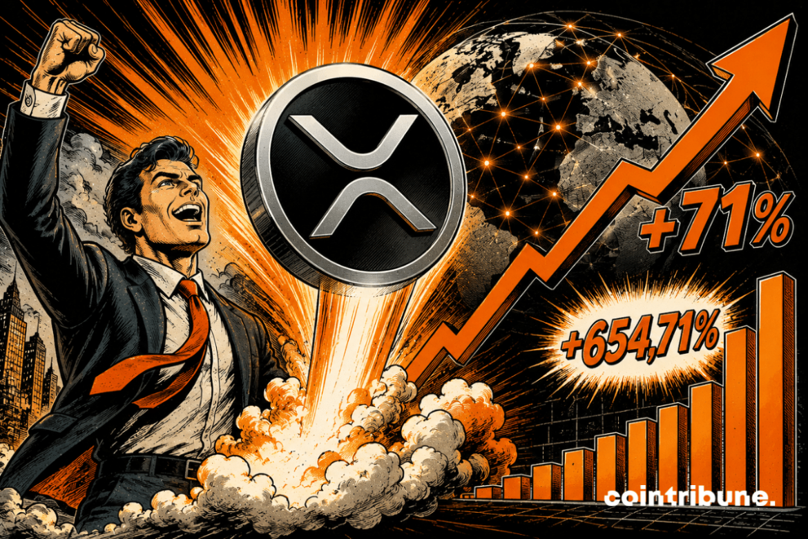 Crypto : Le XRP bondit de 71 % alors que l’activité du réseau explose de 654,71 %