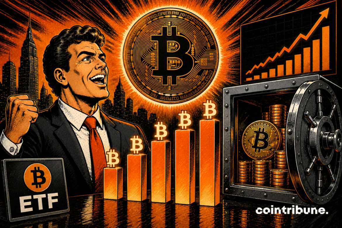 Les ETF Bitcoin alignent cinq séances d’entrées et approchent les 100 milliards de dollars d’actifs