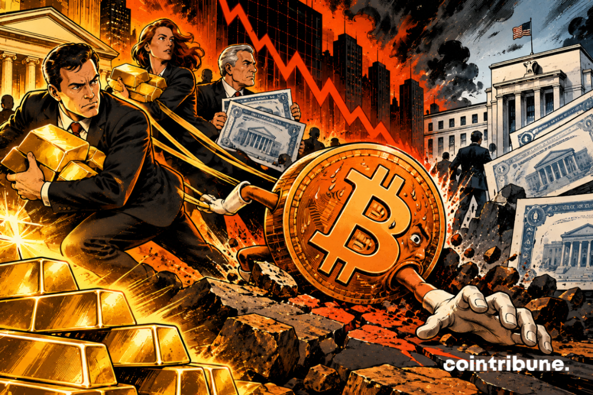 Bitcoin sous pression : Les investisseurs se tournent vers l'or et les obligations