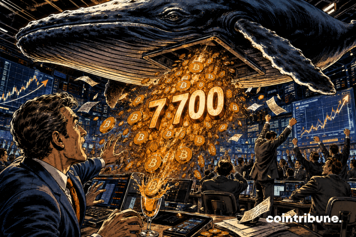 Bitcoin : Une mystérieuse baleine profite du rallye pour vendre 7 700 BTC